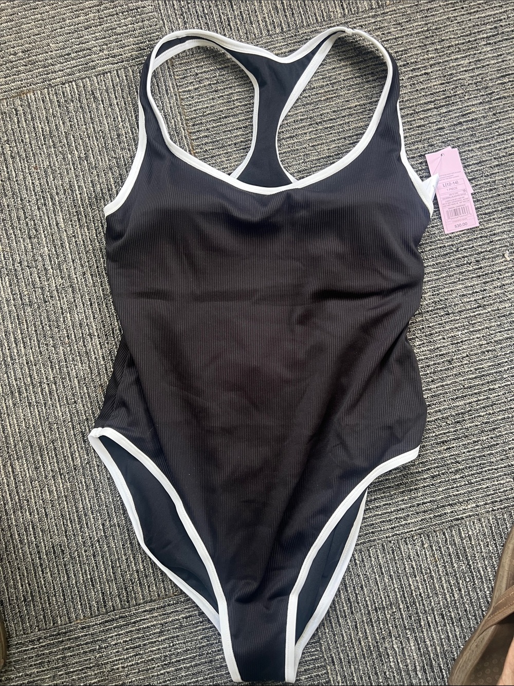 Wild fable Black One-Piece Swimsuit XL 12-14